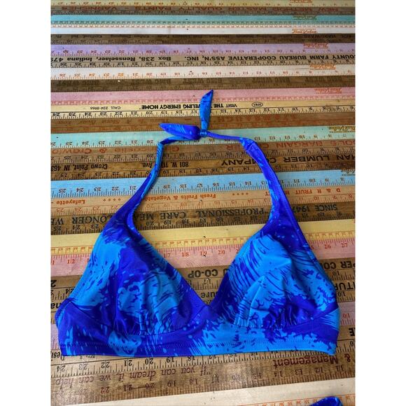 Vintage DeWeese Bikini S/ M High Waisted 2 Piece Mod 1970s Retro USA Swimwear - Picture 2 of 11